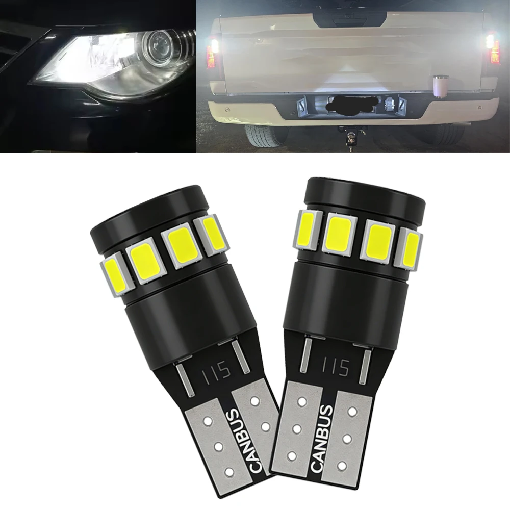 

For Hyundai Tucson 2010-2018 T10 LED License Plate Light Bulbs 6000K Super Bright White 168 2825 194 Mini Size Auto Light