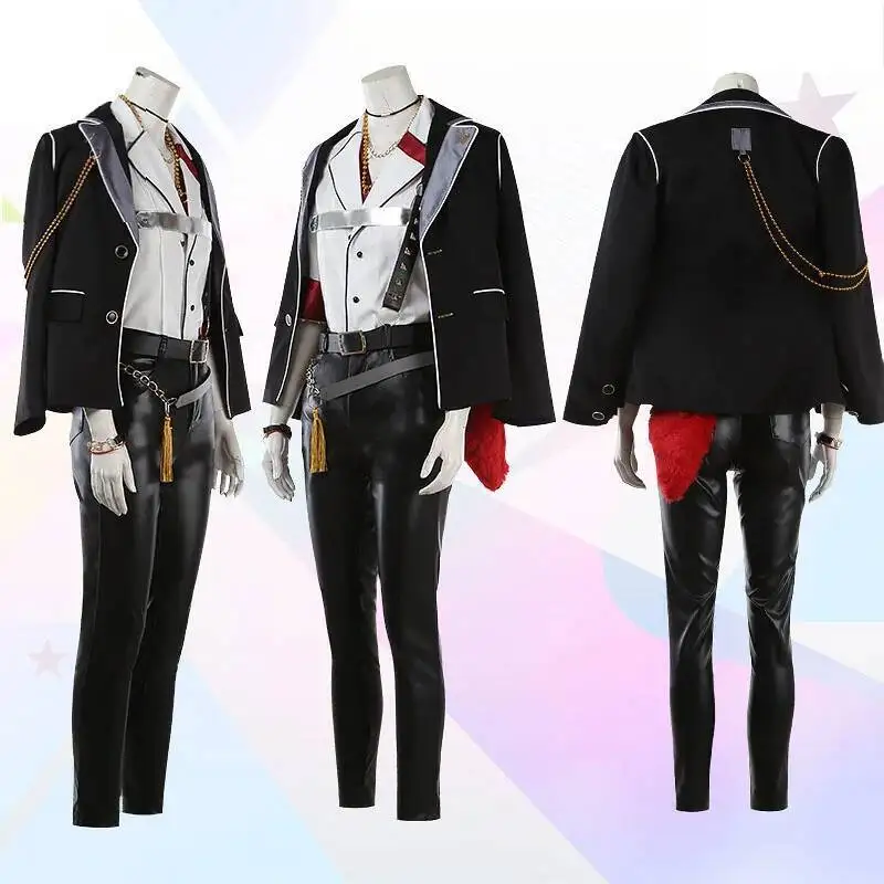 게임 앙상블 별 Shiina Niki HiMERU 코스프레 의상 멋진 정장 할로윈 카니발 유니폼 맞춤 제작