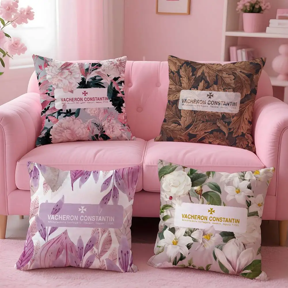 

Модная наволочка V-Vacherons C-Constantin, противопыльная наволочка, невидимая молния, шелковистая короткая плюшевая наволочка для дивана