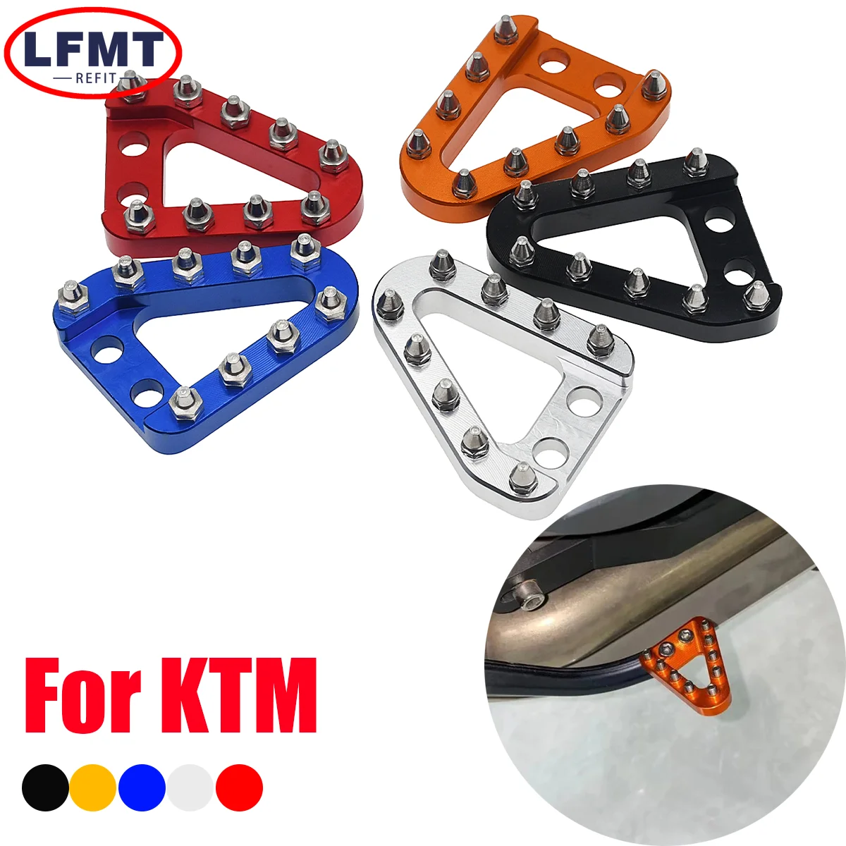 

Motorcycle Rear Brake Pedal Lever Step Plate Tip For KTM XCF XCW EXC EXCF SX SXF XC For GasGas EX / EC / MC 125-300 2021-2023