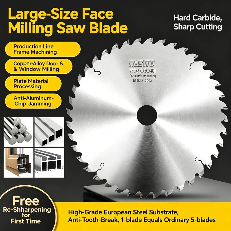 Heavy‑Duty Tungsten Carbide Face Milling Saw Blade for Aluminum Profiles