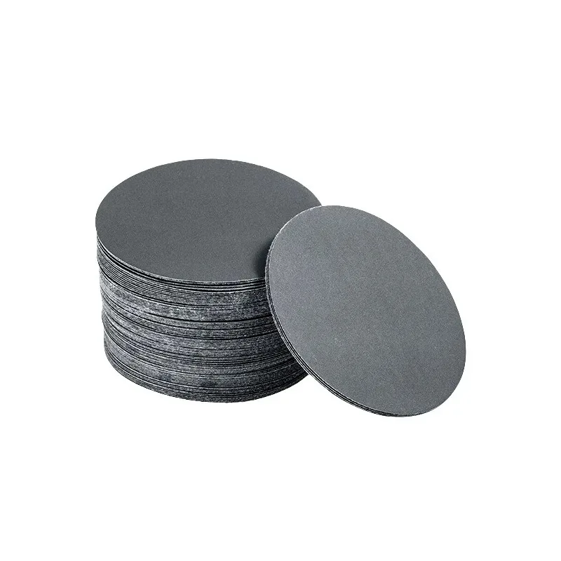 Disc Silicon Carbide Waterproof Sanding Paper Flocked Back Abrasive Disc 3 4 5 6 Inch Metallographic Polishing Hardware