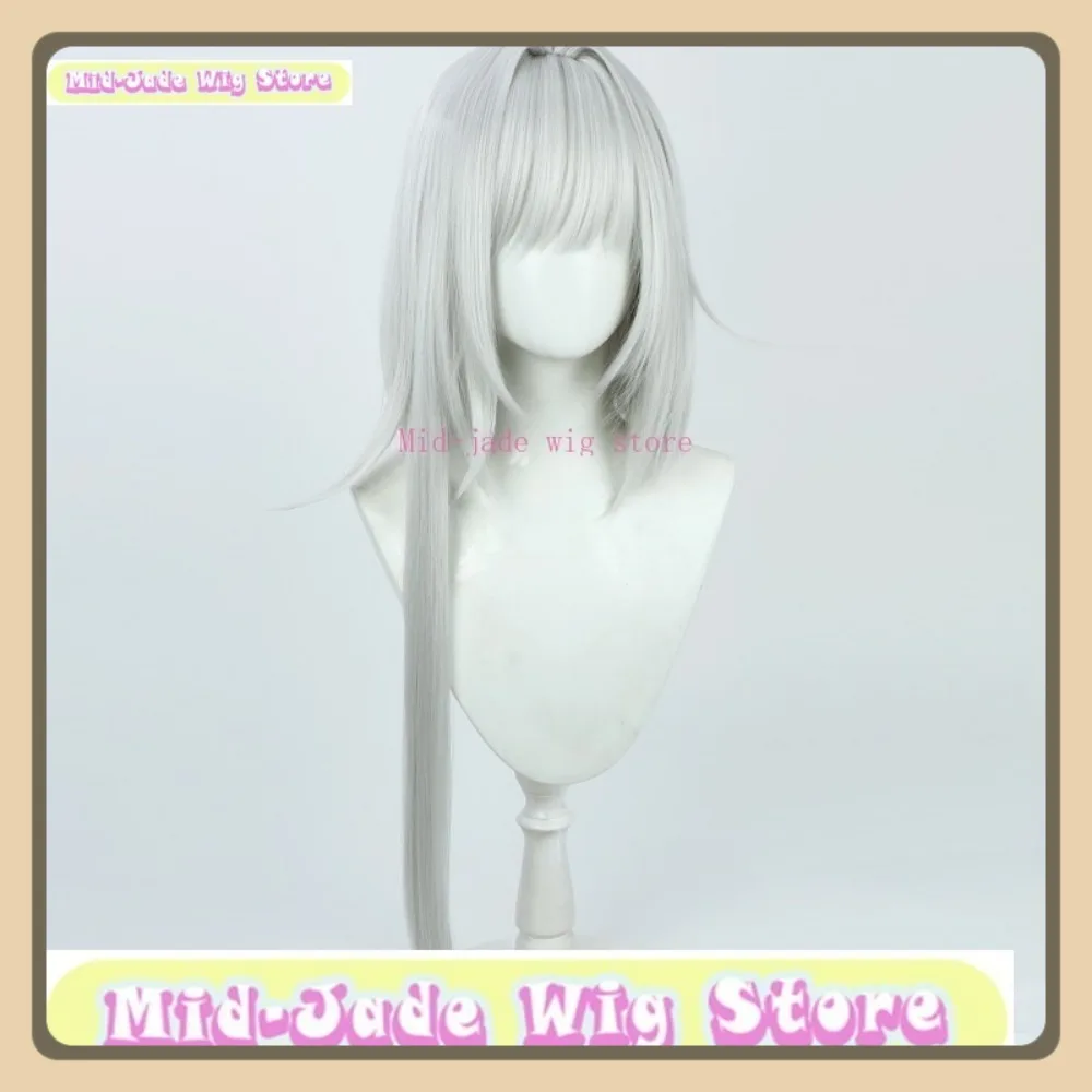 ミッドジェイドウィッグストア Arknights Kal'tsit 残留スキンコスプレウィッグアニメゲームロールプレイングハロウィン衣装小道具人工毛