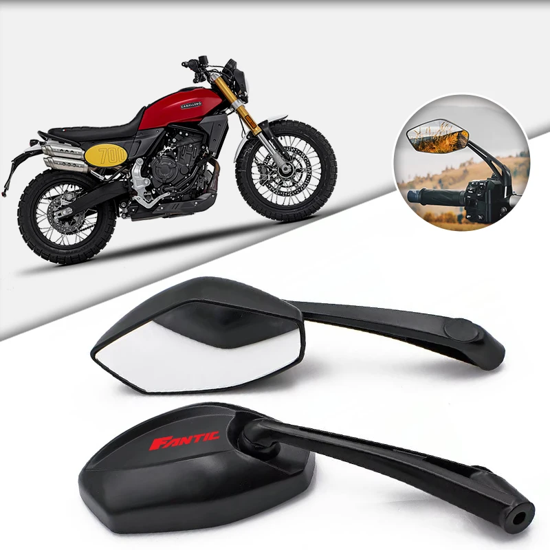 Easy Installation Motorcycle Rearview Mirror ATV Off-Road Moto Motorbike For FANTIC CABALLERO FLAT TRACK XE250 XXF250 XEF300 XE