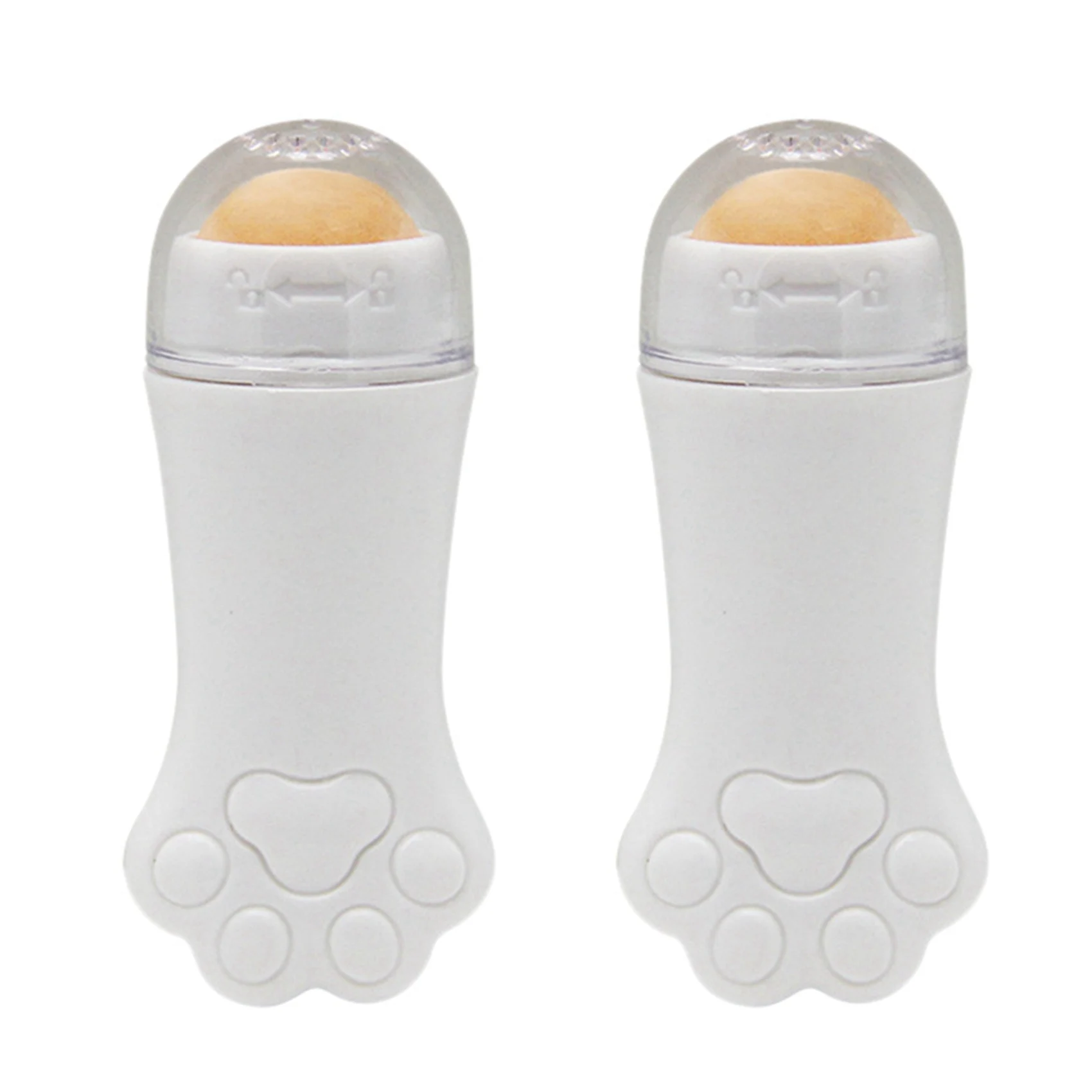 

Hot Sale 2X Natural Volcanic Roller Oil Control Rolling Stone Skin Care Tool Facial Cleansing Oil Absorption Roller Ball White