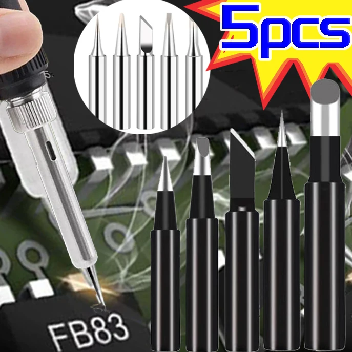 Soldering Iron Tip Pure Copper Head Set Inside Hot Bare Copper Electric Solder Electric Series Weld Tips Soldering Accessories