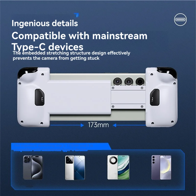 【Hot Selling Items】M05 Type C Mobile Phone Controller For Game Pass Cloud Gaming For Iphone 15/16 Series, Xcloud, Mapping,