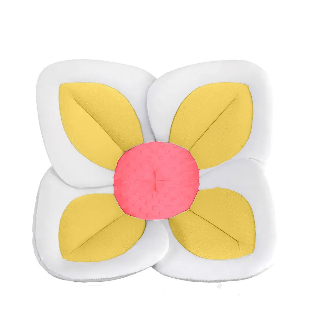 Baby shower Mat Newborn Flower Bath Cushion Sunflower Bathtub Pad