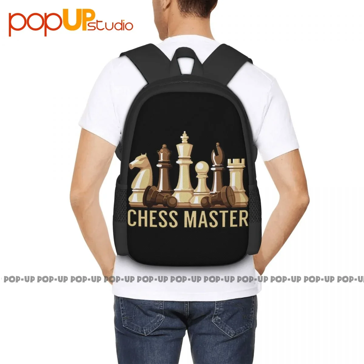 Chess Master Funny Board Game Backpack Large Capacity Gym Beach Bag Sports Bag Large Capacity