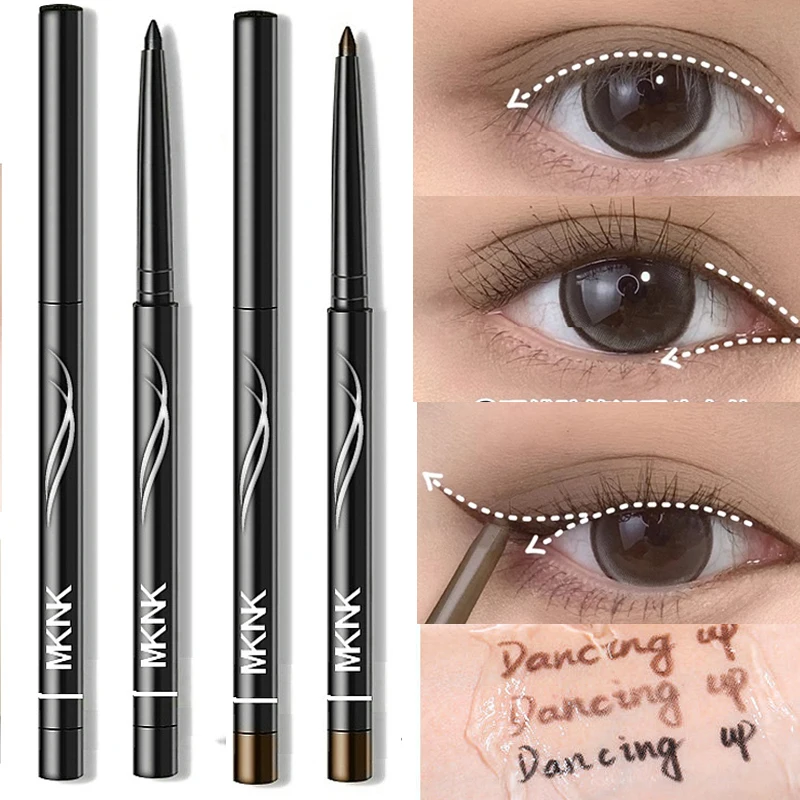 Saturated Matte Color Mechanical Eye Pencil Smudge-Proof Eyeliner Gel Pen Last Up To 24 Hour Waterproof Retractable Eyeliner Pen