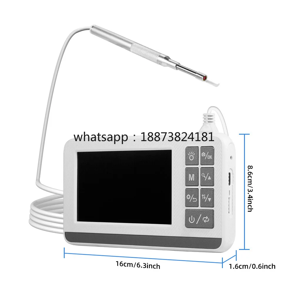 Otoscope with 4.3 inch Screen Smart Visual Ear Ear Wax Removal Tool Support Photo Video Recording fast shipping