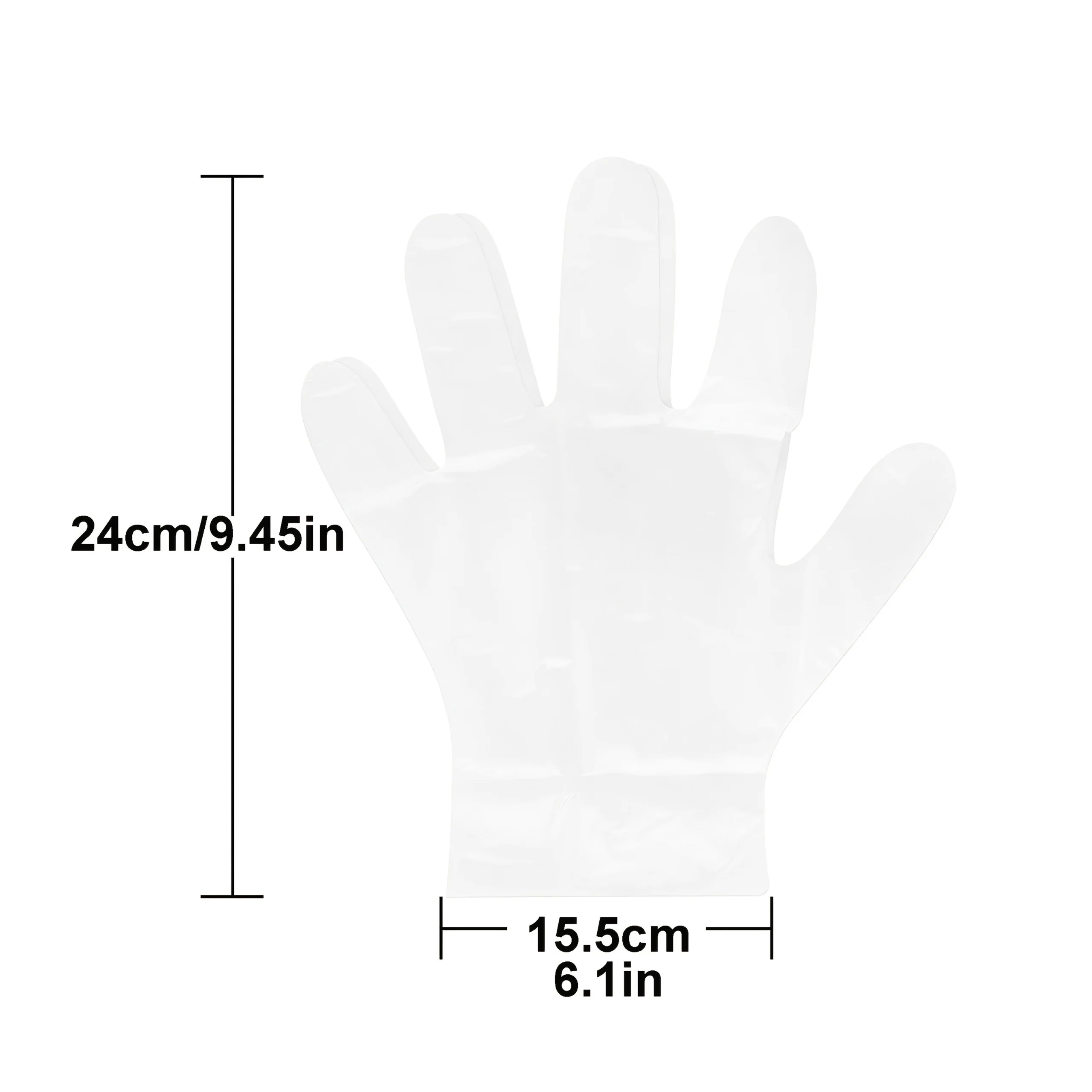 100pcs Disposable Plastic Gloves - Ideal for Cooking, Meal Prep, Kitchen Use, BBQs, Cleaning, Restaurant ZSY