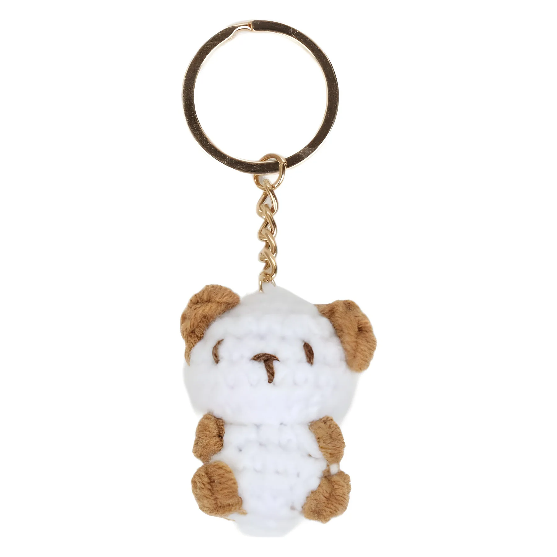 

Милый мультяшный ручной вязаный крючком пряжа для мороженого, трехмерный кулон в виде конуса в виде животного, сделай сам, вязаный крючком, плюшевый брелок для ключей, сумка, украшение