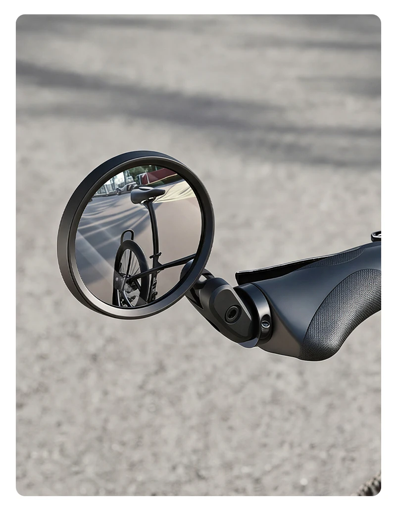 WEST BIKING Fahrrad-Rückspiegel 360 ° Rotierbarer Weitwinkel-Konvexspiegel, Mini-Kompakt-Lenkerendspiegel für Fahrräder – Detail 13