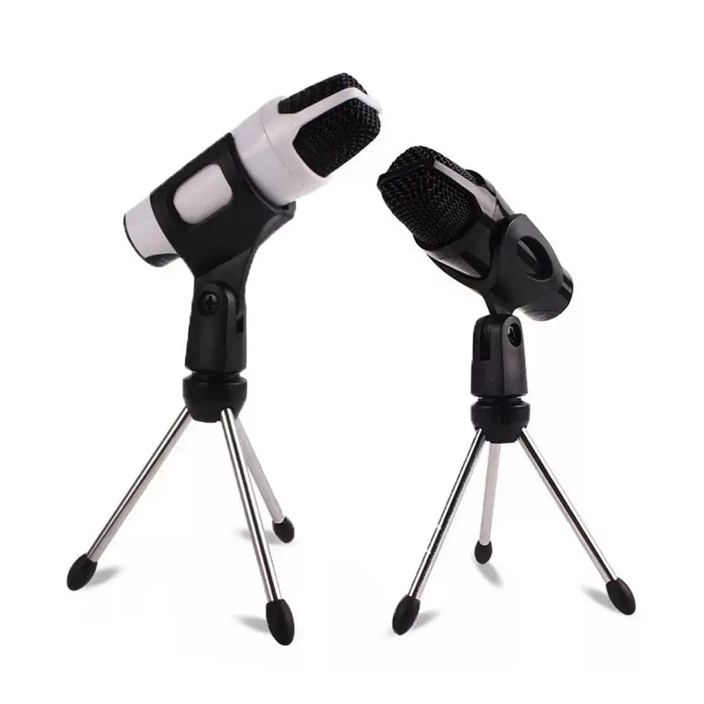 Tabletop Microphone Holder Adjustable Desk Mic Stand Sturdy Metal Support for Home Studio and Streaming Use