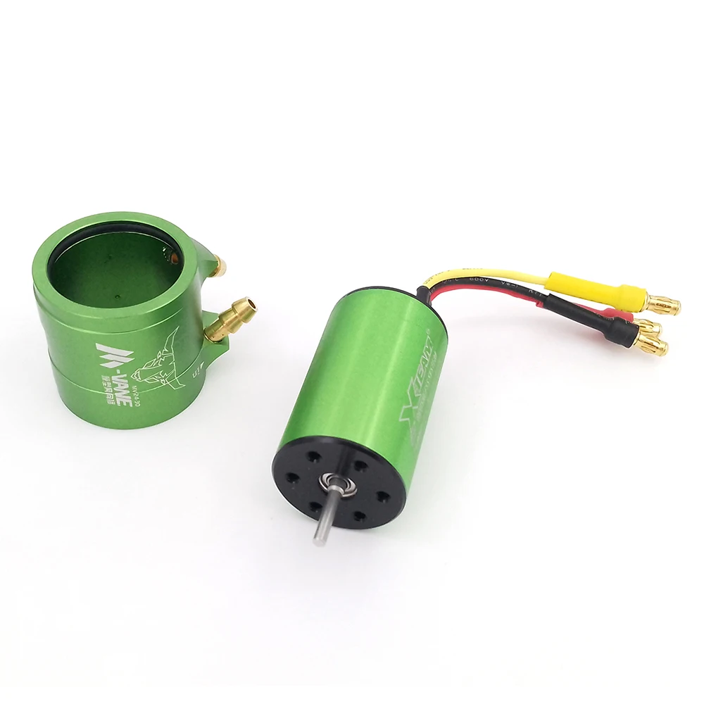 Speed 2440 KV3500 Brushless Motor Water Cooling High Speed Motor for DIY RC Boat Jet Drive Boat