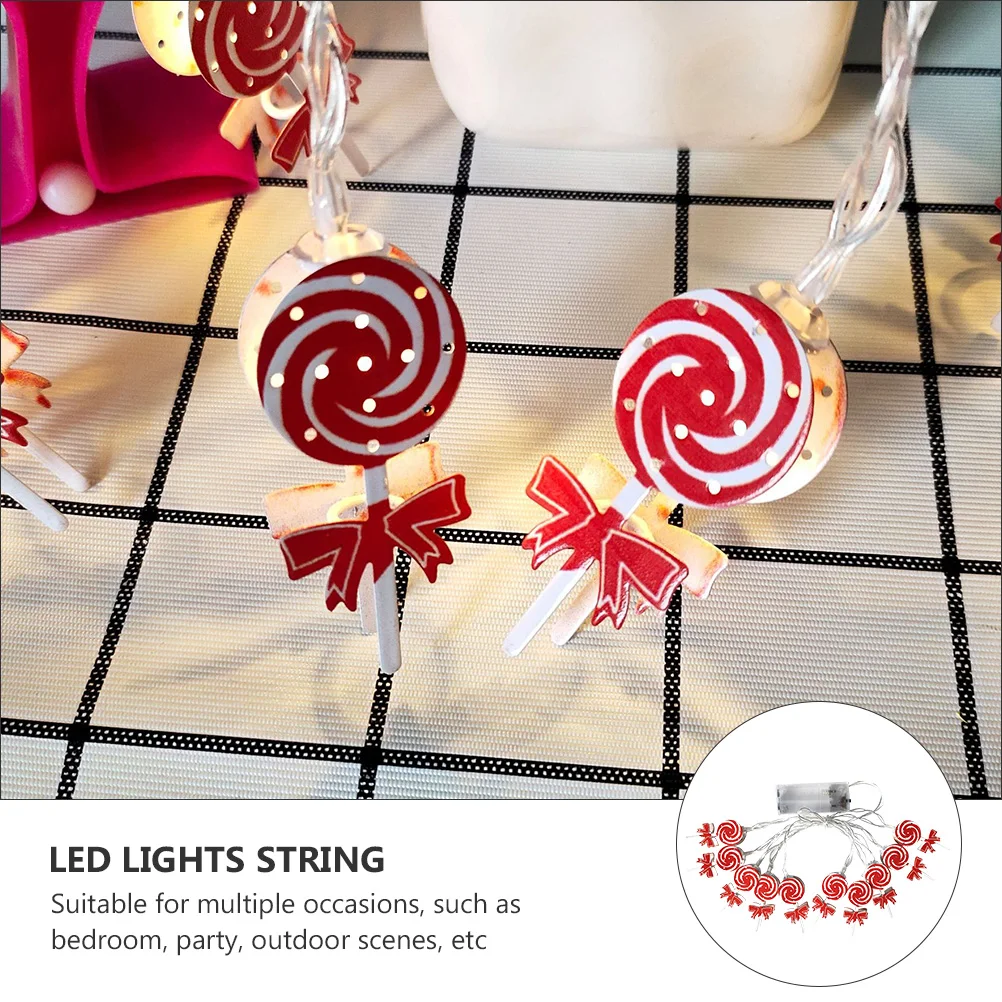 

Candy String Lights 10 LED Lamps 1.65m Garland Decorative Christmas Party Bedroom Outdoor Scene Reusable Eco Friendly