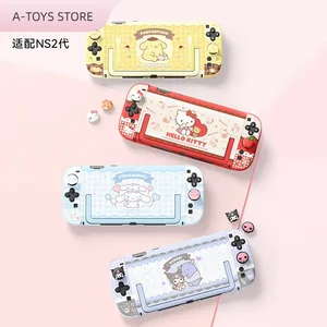 Baru Sanrio Figure Kuromi Hellokitty Switch2 Casing Pelindung Casing Cangkang Keras Alas Dapat Dicolokkan Ns2 Aksesori Ornamen Hadiah Anak Perempuan 6 casing nintendo switch kuromi penjualan terbaik - №