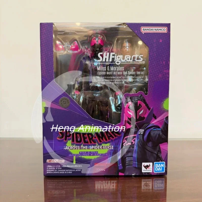 Nuevo en Existencia, Figura de Acción Original de Bandai SHF, Serie Americana, Spider Punk (Spider-Man: Across The Universe), Modelo de Muñeco Articulado, Colección de Regalo