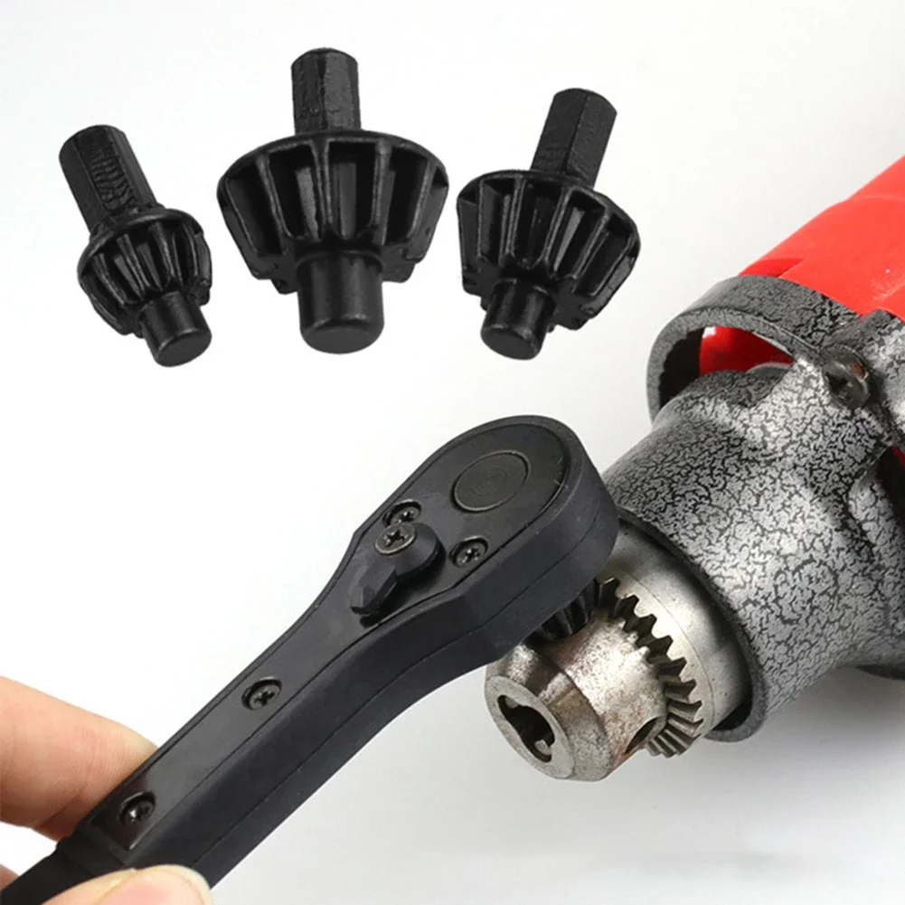 1pc Electric Drill Special Chuck Key Wrench Labor-saving Ratchet Quick Disassembly Three-jaw Key Handgun Drill Accessorie