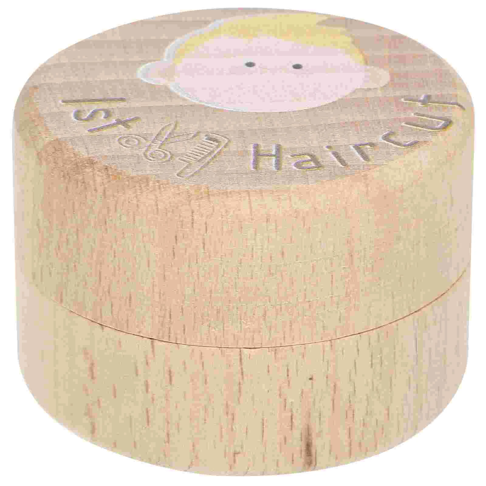 

Lanugo Memorial Box Gift First Haircut Keepsake Small Boxes for Gifts Kit Souvenir Fairy Wooden Child Holder