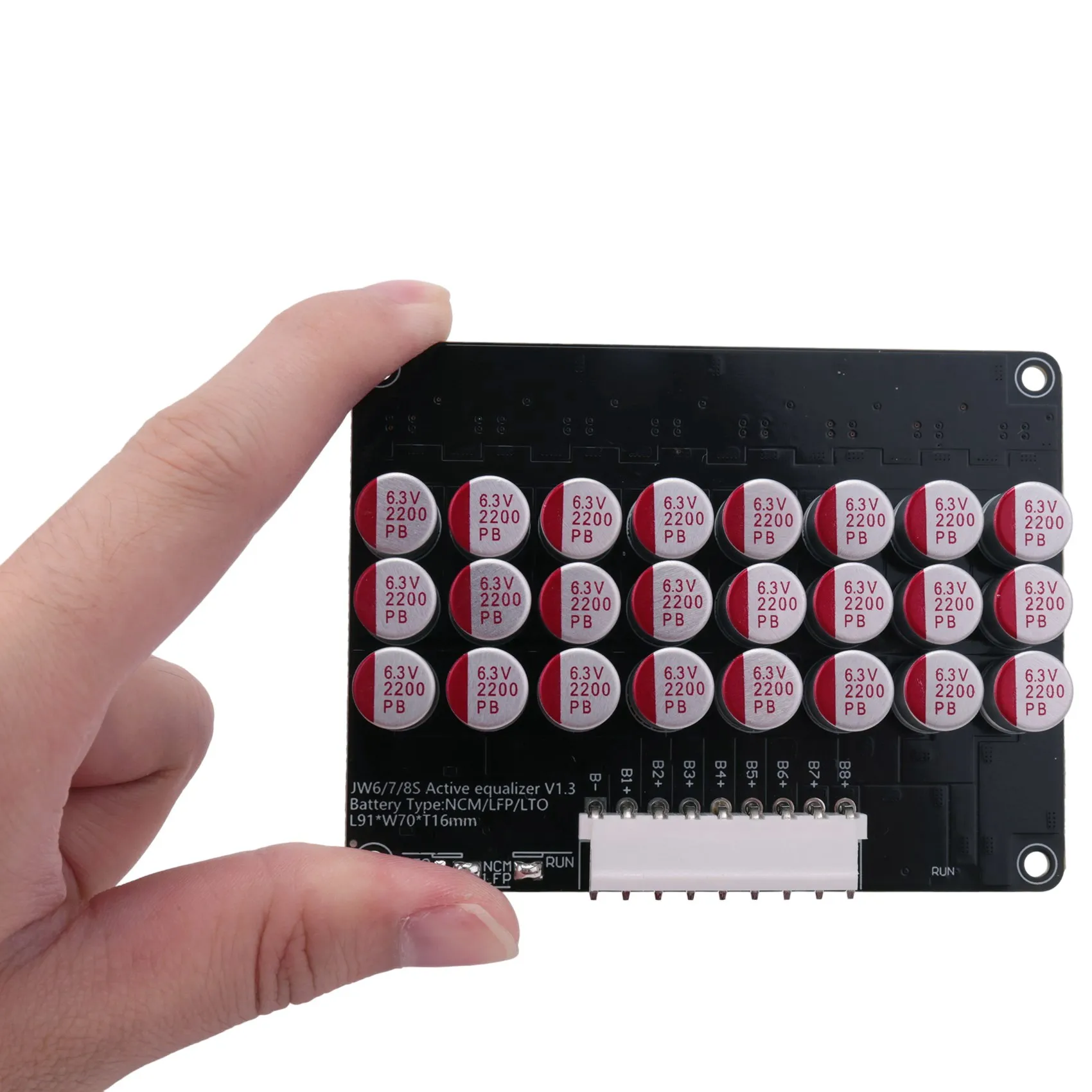 ABQU 8S 5A Active Lithium Lipo Lifepo4 Battery Equalizer for Energy Transfer Capacitor BMS Board, Whole Group Balancer, High
