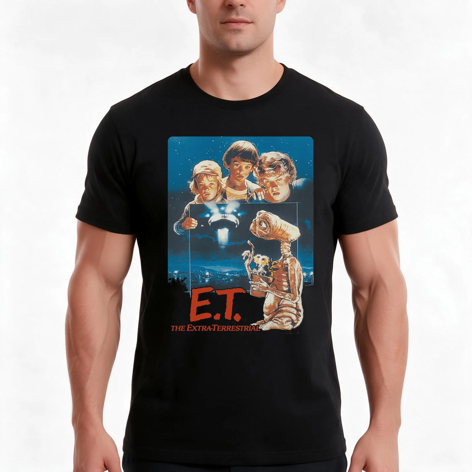 Extra Terrestrial Extra Terrestrial film T-Shirt Summer Casual Cotton Tee Oversized Streetwear Tops Vintage Graphic Print