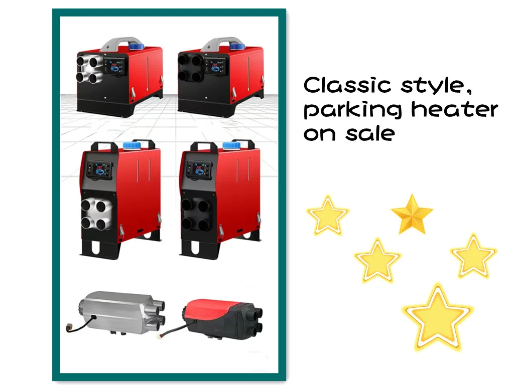 سخان ركن ديزل ممتاز 12 فولت/24 فولت/220 فولت - طاقة قابلة للتعديل 5 كيلو وات/8 كيلو وات (تدفئة سريعة للسيارات والشاحنات والمركبات الترفيهية، ضوضاء منخفضة)