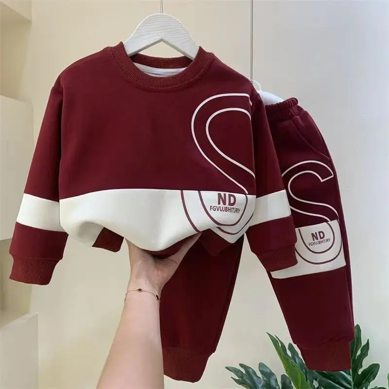 

Kids Boys Autumn Suit New Fashionable Childrens Sports And Leisure Sweater Baby Spring and Autumn Fashion Childrens Clothing