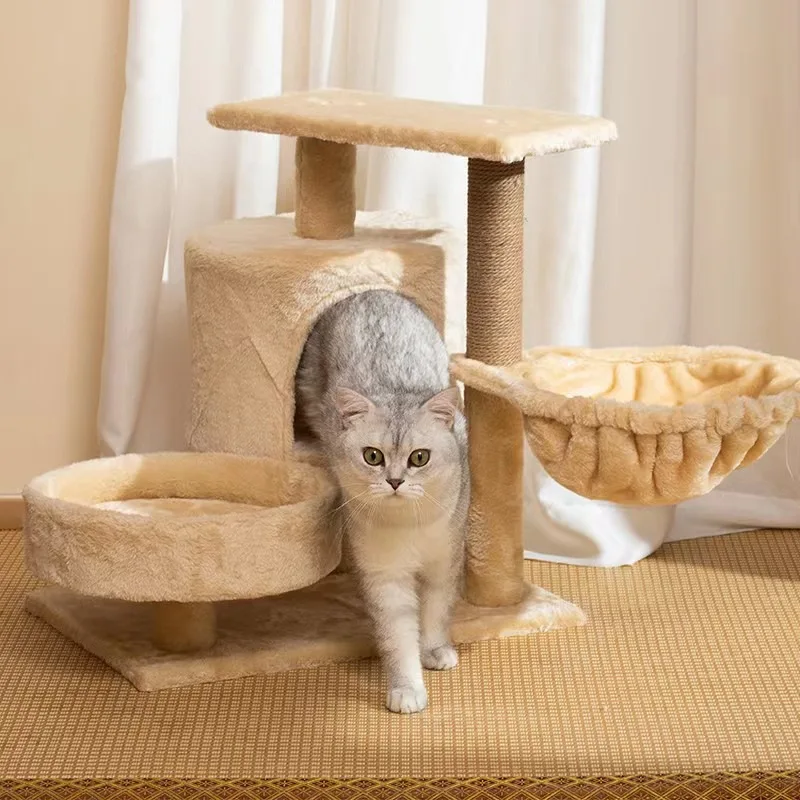 

Integrated Sisal Climbing Frame for Cat, Scratching Column, Jumping Platform, Cat Toy, Pet Supplies