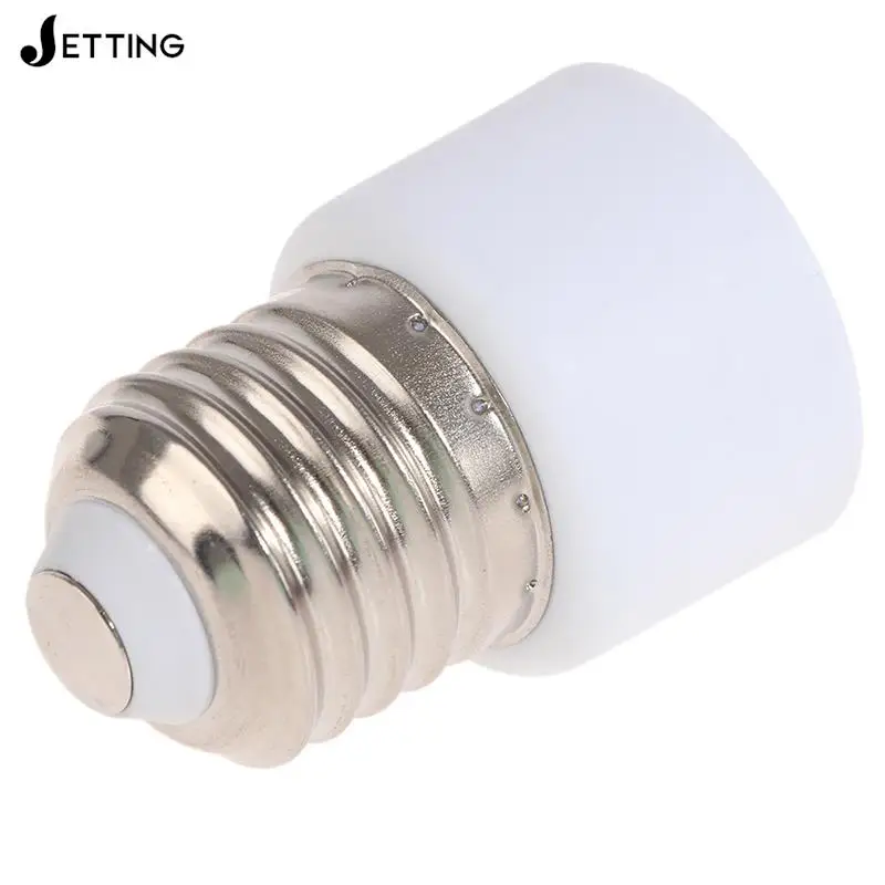 1PC 220V E27 ABS White Connector Accessories US/EU Plug Screw Bulb Base Adapter