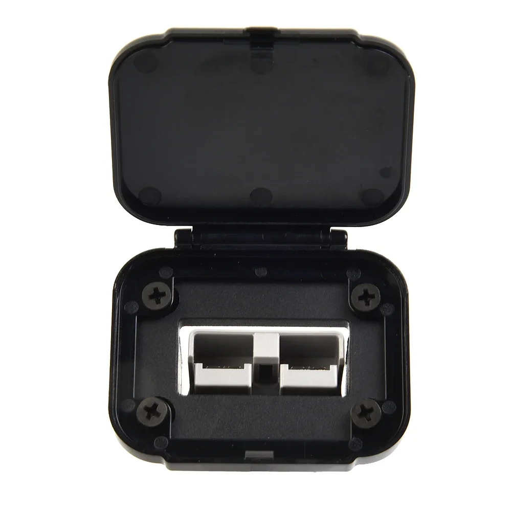 Panel Mount Bracket with Cover for 50A For Anderson Connector Suitable for Caravan RV Bus and Large Vehicle Electrical Use
