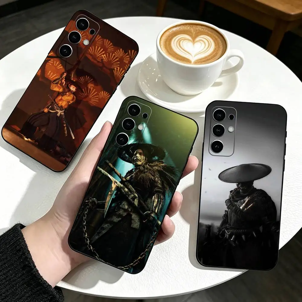 Games G-Ghost Of Yotei Phone Case For Samsung S25,S24,S21,S22,S23,S30,Ultra,S20,Plus,Fe,Soft Silicone Black Cover