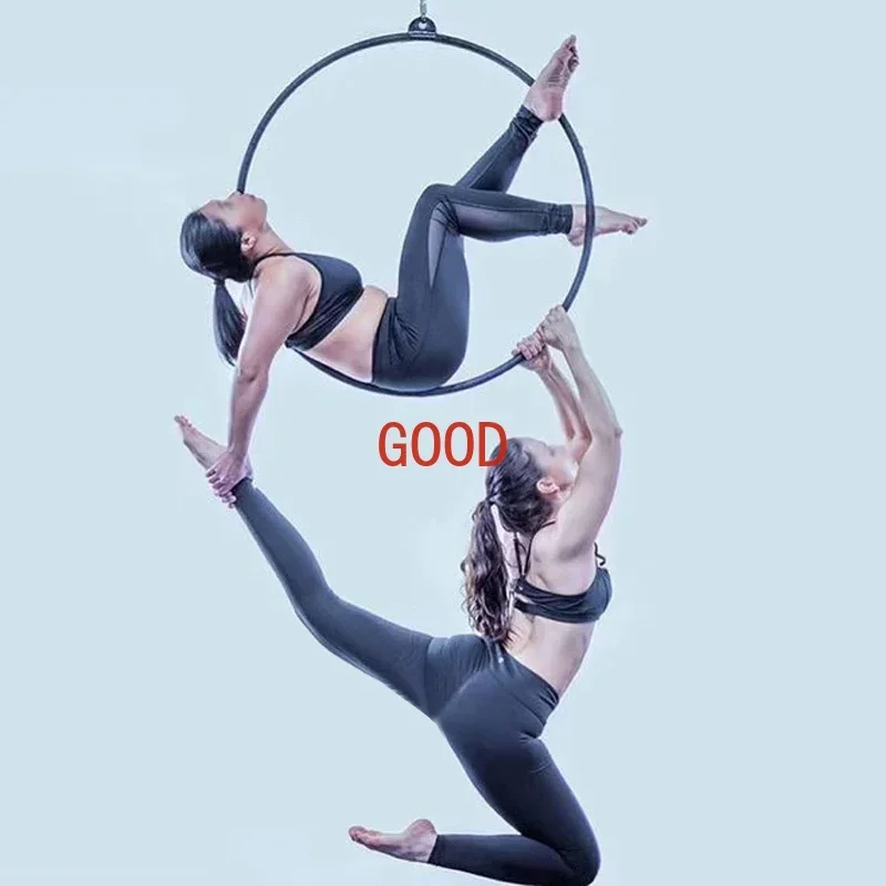 Aerial Lyra Hoop Set 85cm/90cm Circus for Beginners Professionals Ring Kit Yoga Equipment for Kid