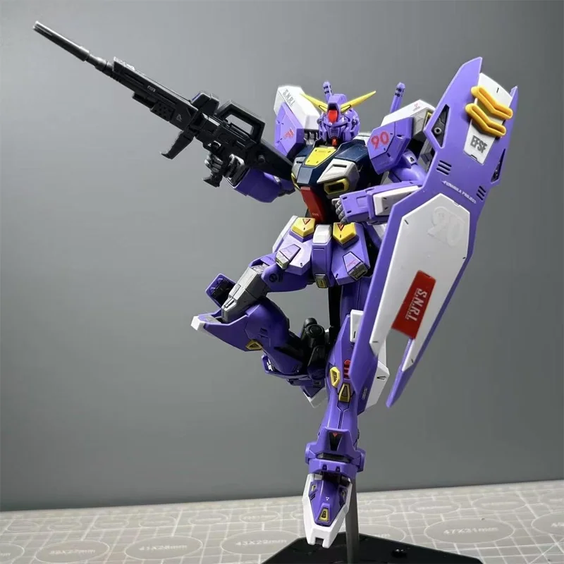 MG Series ประกอบหุ่นยนต์ F90 PB Limited Edition เดสก์ท็อปตกแต่งเครื่องประดับประกอบของเล่น 1/100 โรงรถชุดของขวัญ