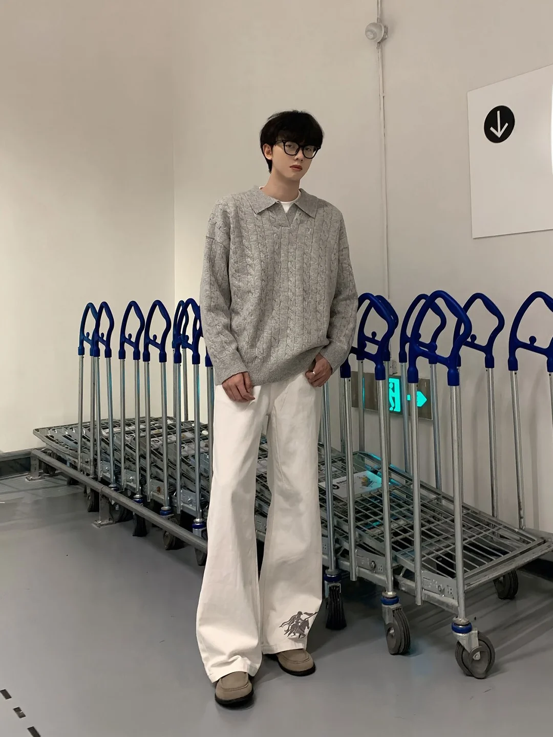 

Мужской вязаный свитер Light ey, осенне-зимний, в американском ретро-стиле, свободного кроя, для подростков, из полиэстера...