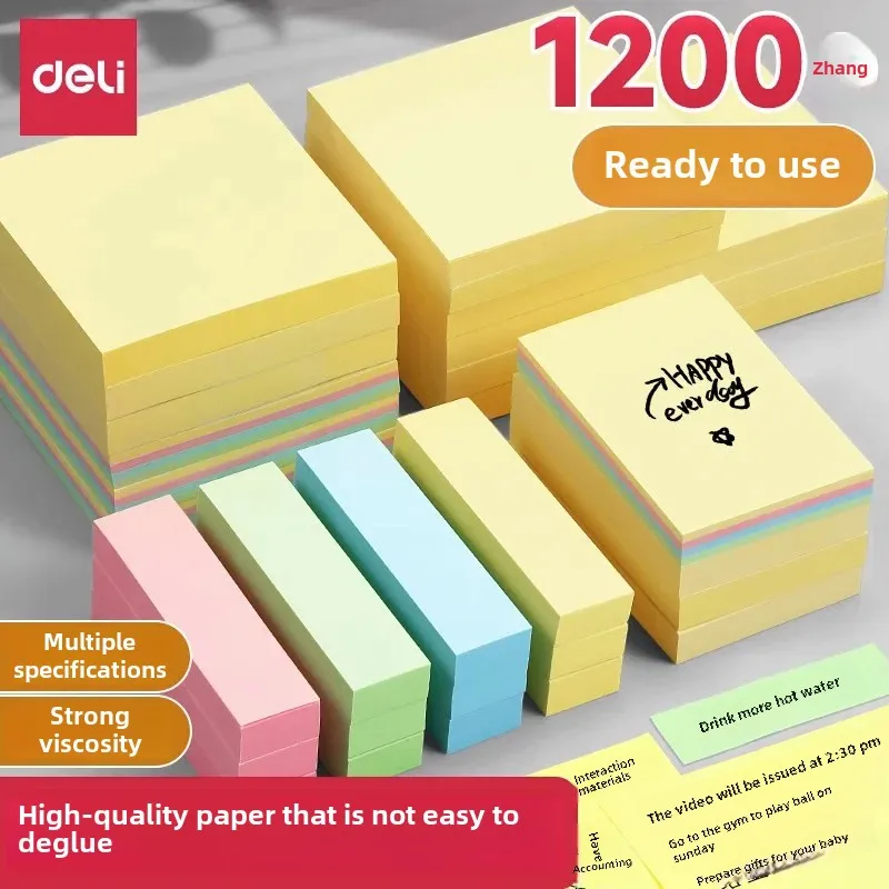 Delightful Colorful Post-It Notes High Aesthetic INS Style Small Sticky Notes For Takeaway Messages Index Cards Strong Adhesion