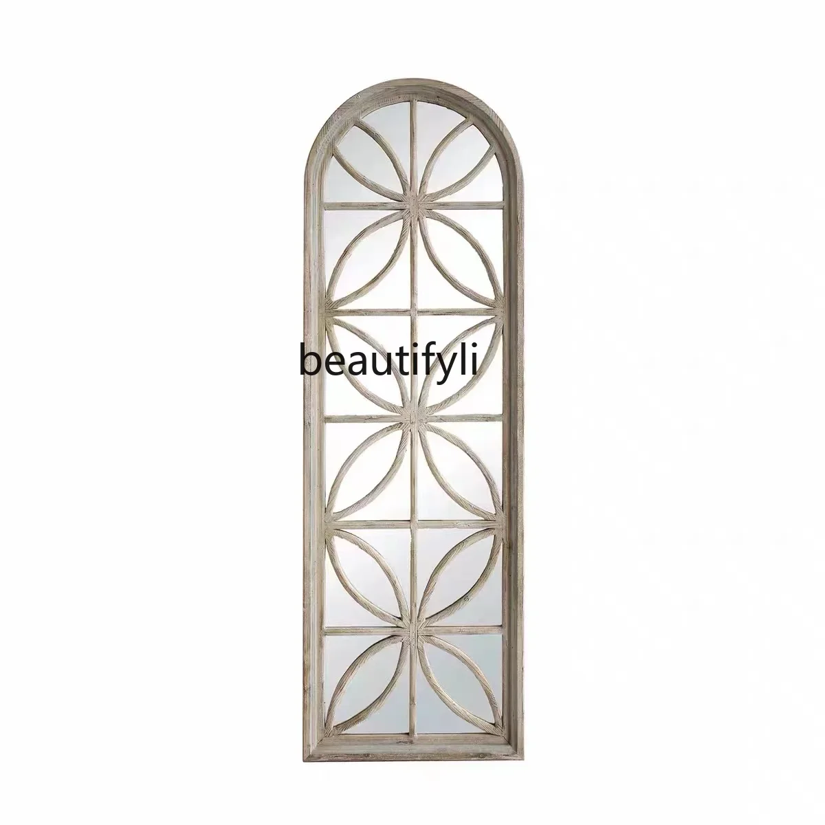 

Full body mirror creative American old cloakroom changing mirror bedroom fitting decorative mirror