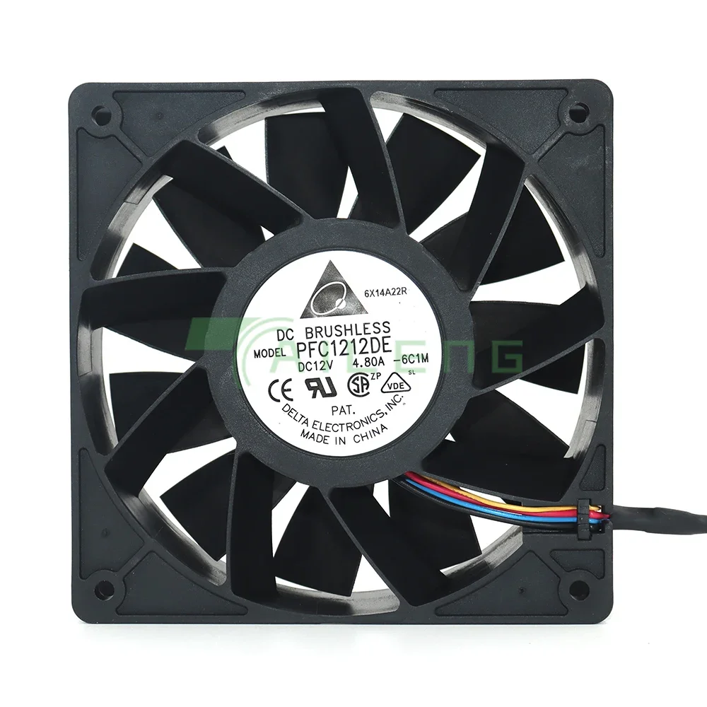 for Delta PFC1212DE DC 12V 4.8A 12038 120x120x38MM Ant S7 S9 D3 L3 E9 before and after cooling fan magic DRAGON