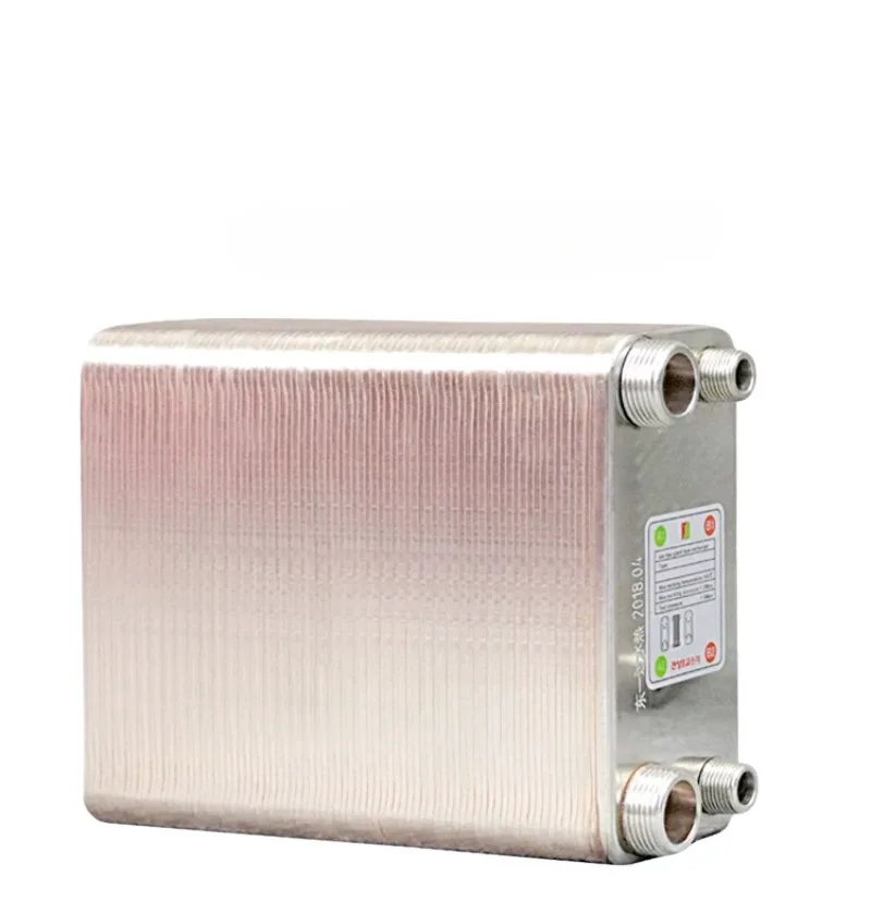 Household plate heat exchanger over water heating radiator instant floor heating heat exchanger