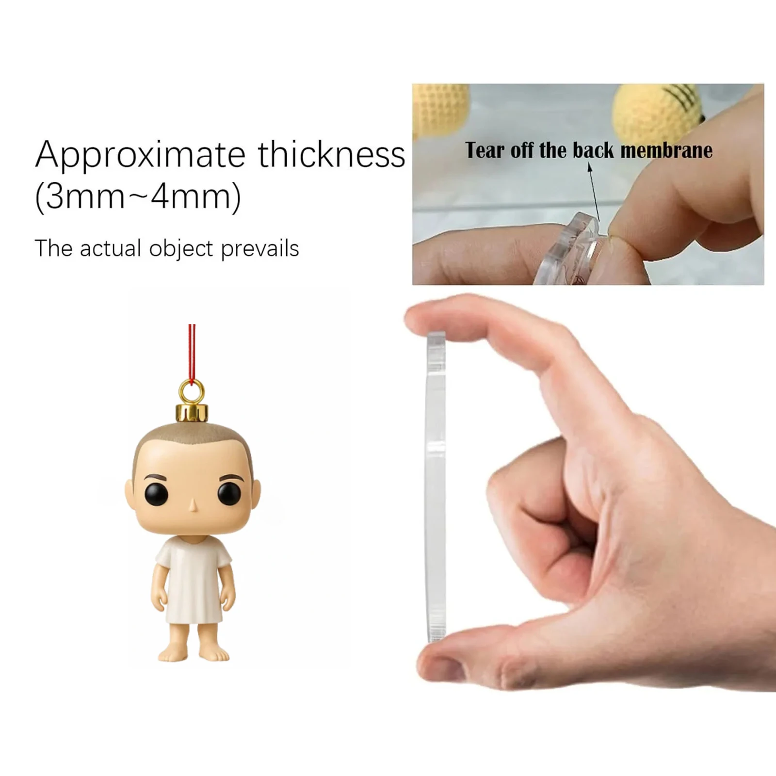 Stranger Christmas Ornament - 2d Acrylic Tree Decoration With Advent Calendar | Must-Have Collectible For Fans