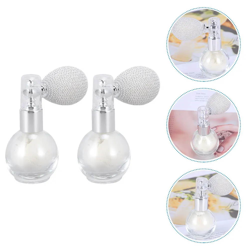 

2Pcs Body Hair Highlighter Glitter Spray Makeup Powder Sprayers Face Shining Powder Gift Highlighter Supply Spraying Supply