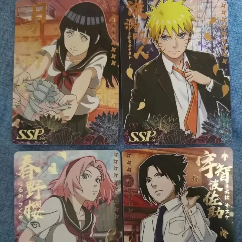 Little Dinosaur Naruto Card Seventh Bullet ssp Set completo SP Anime Character Rare Card Game giocattolo per bambini