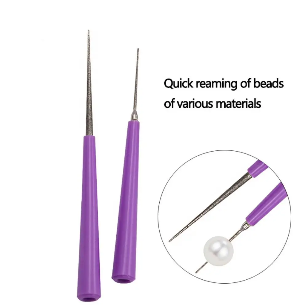 Durable Jewelry Tools Diamond Pointed Needle Polishing Beading Hole Enlarger Drill Bit File Reamer Mini Drill Power Tool