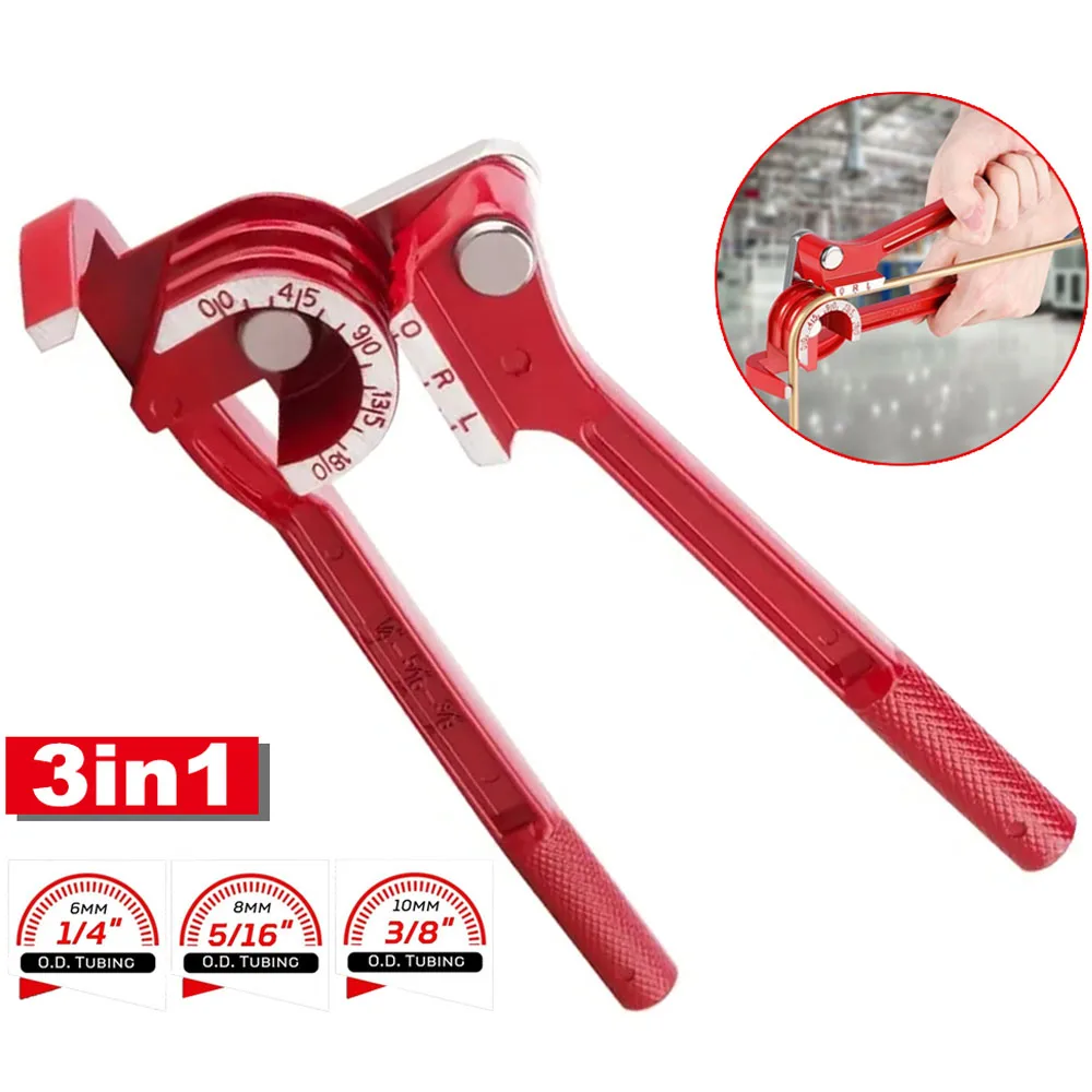 

3 In 1 180 Degree Pipe Bending Tool Heavy Duty Tube Bender Brake Line Bending Tool 6mm 8mm 10mm Fuel Brake Pipe Hand Tool