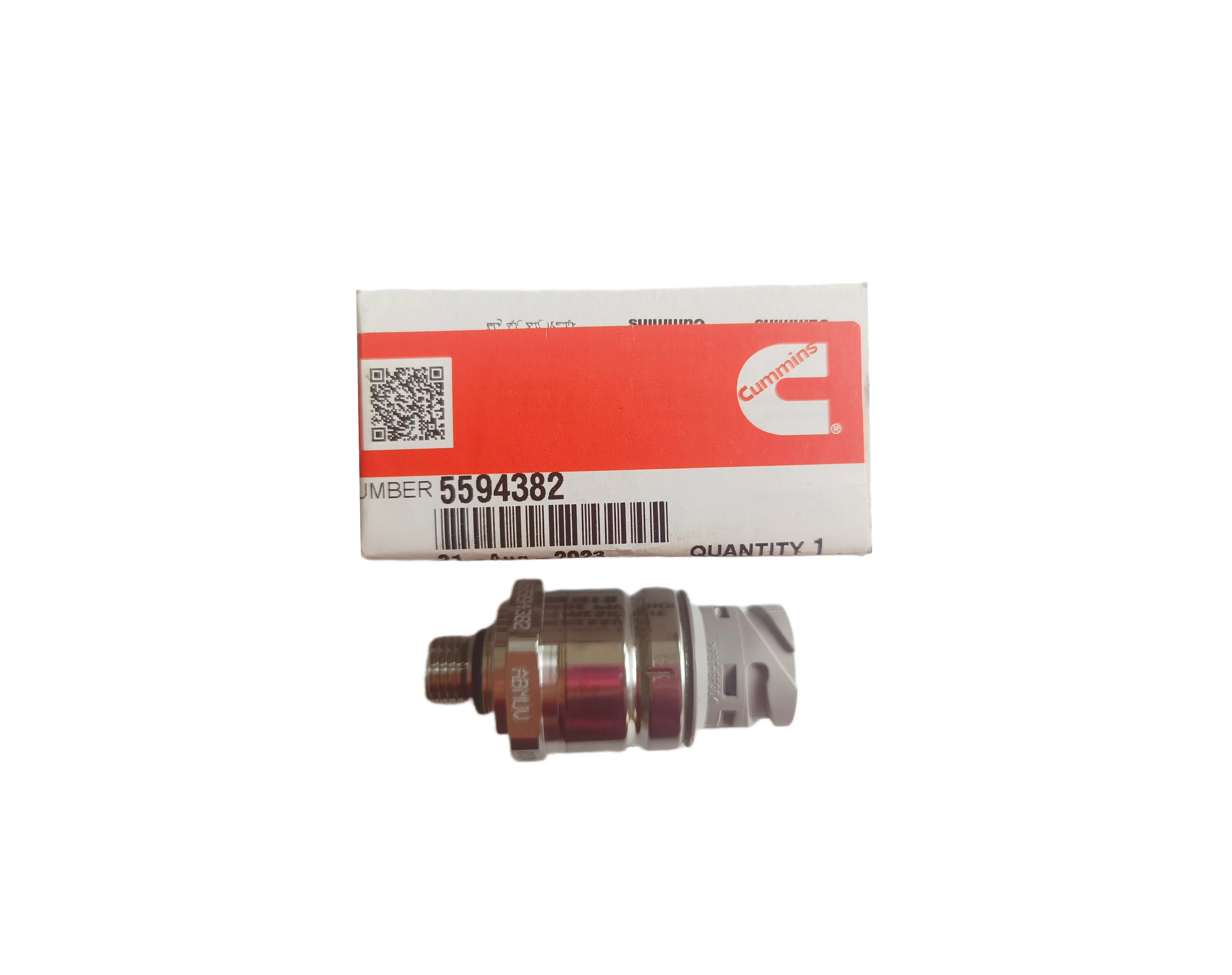 High Quality Cum-mins QSK45 QSK19 Mining Dump Truck Diesel Engine Fuel Pressure Sensor 5594382 For Terex TR100-QST30