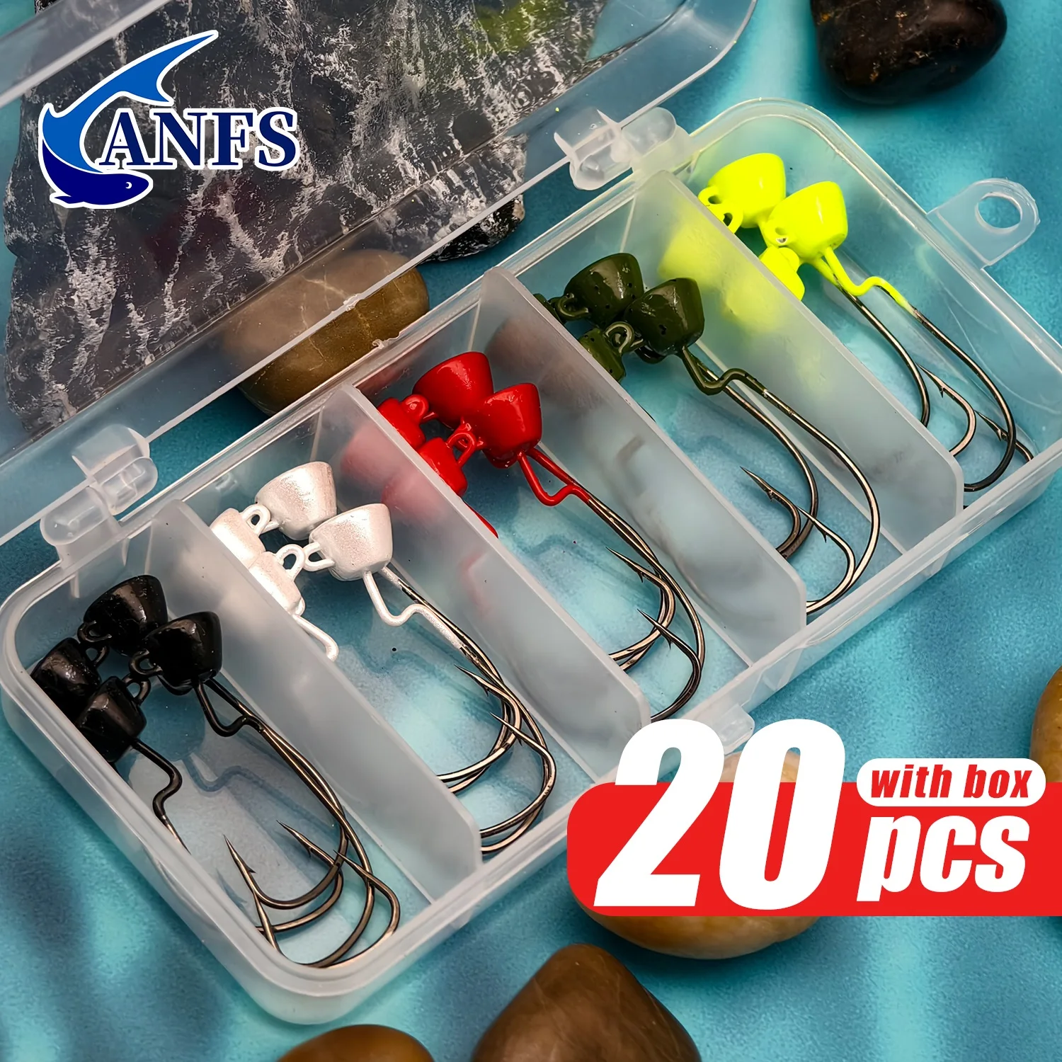 Anfs 20Pcs Ned Rig …