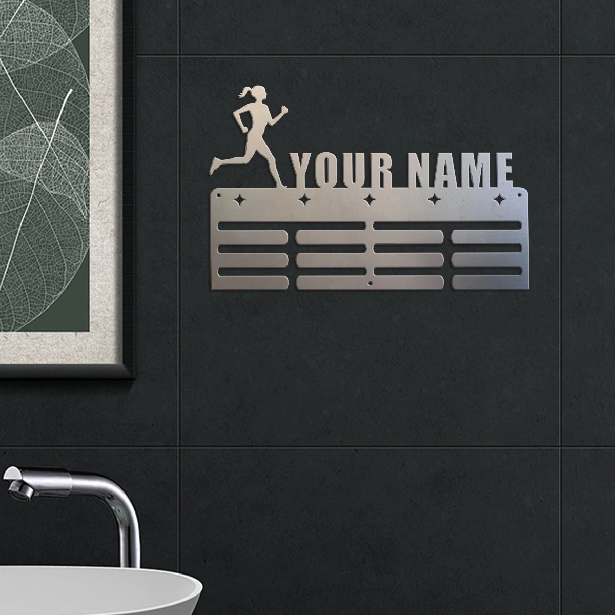 1pc Custom runner metal medal hook, Metal Wall Art,As Wedding Decor for Room Office, Party Decor,Best Gift for Friends