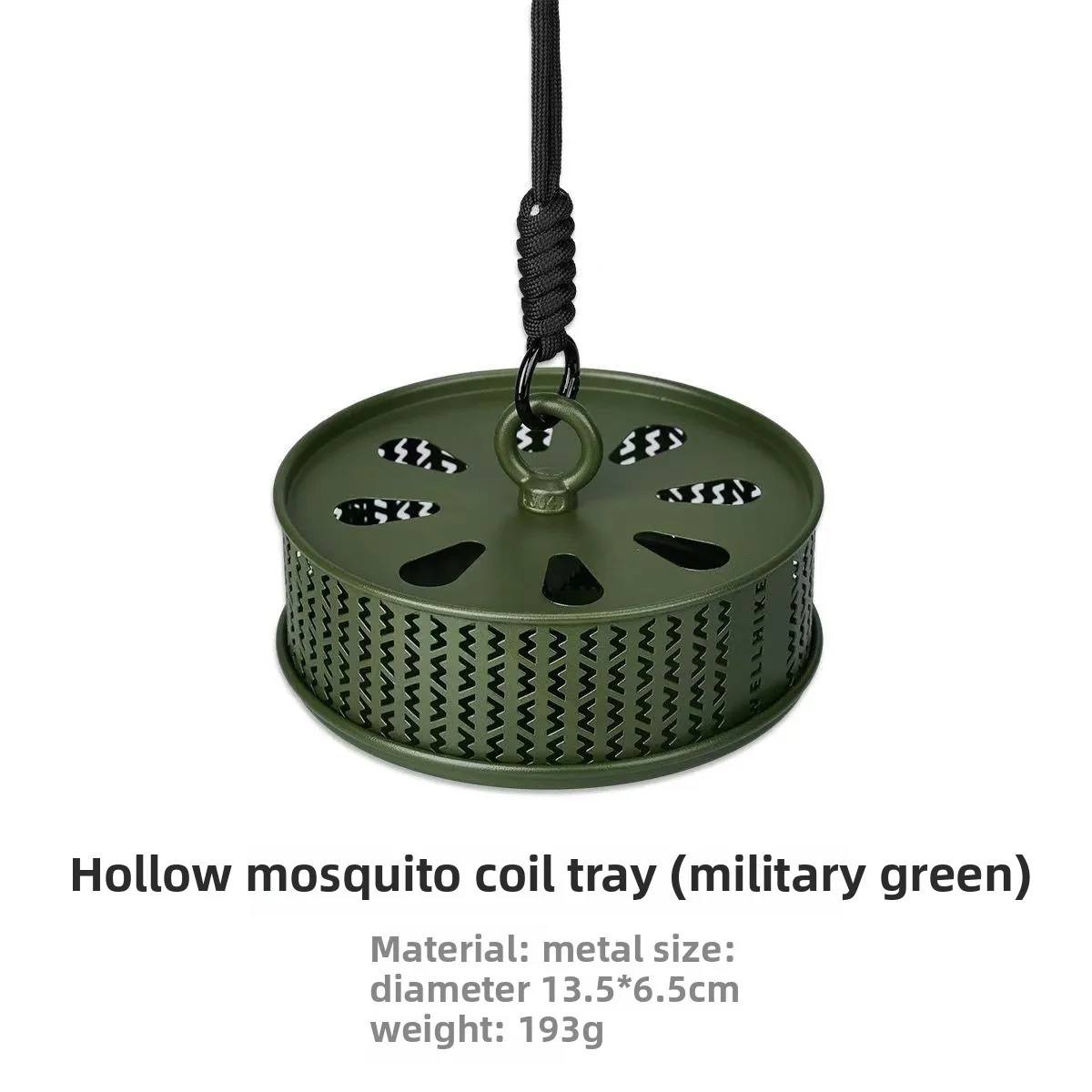 

WELLHIKE Outdoor Hollow Mosquito Coil Plate, Camping Fishing Metal Box Portable