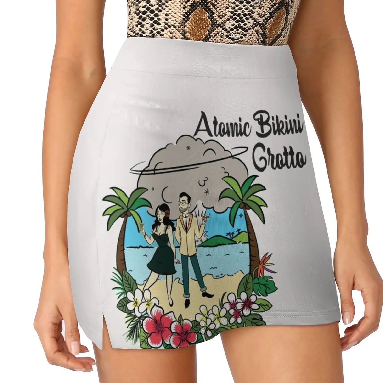 Atomic Bikini Grotto: Bossanova Life Home Tiki Bar Mini Skirt Women's dress korean fashion